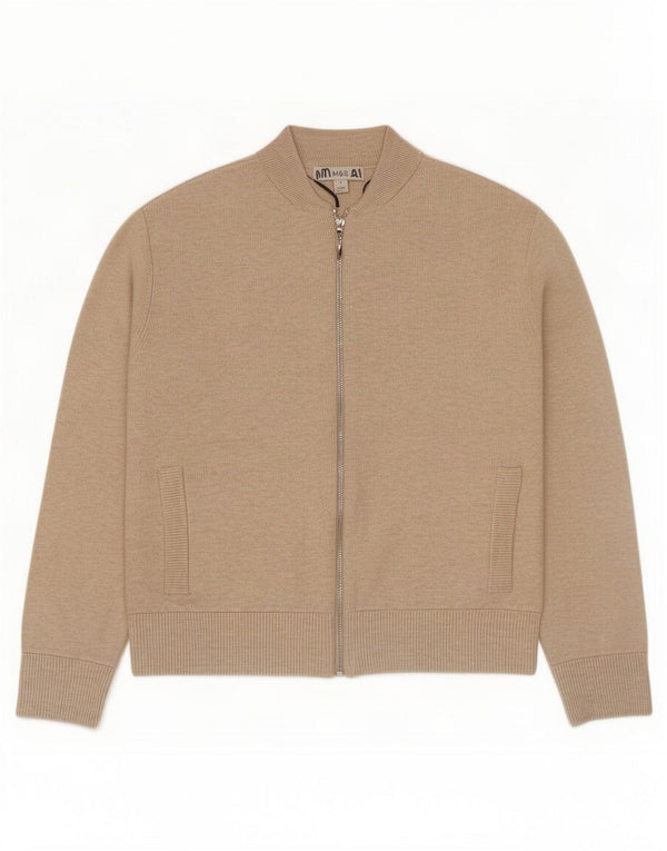 Marks & Spencer Womens Cardigan Sweater UK 10 Small Beige Viscose