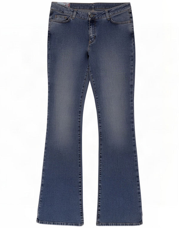 Rifle Womens Bootcut Jeans W30 L30 Blue Cotton