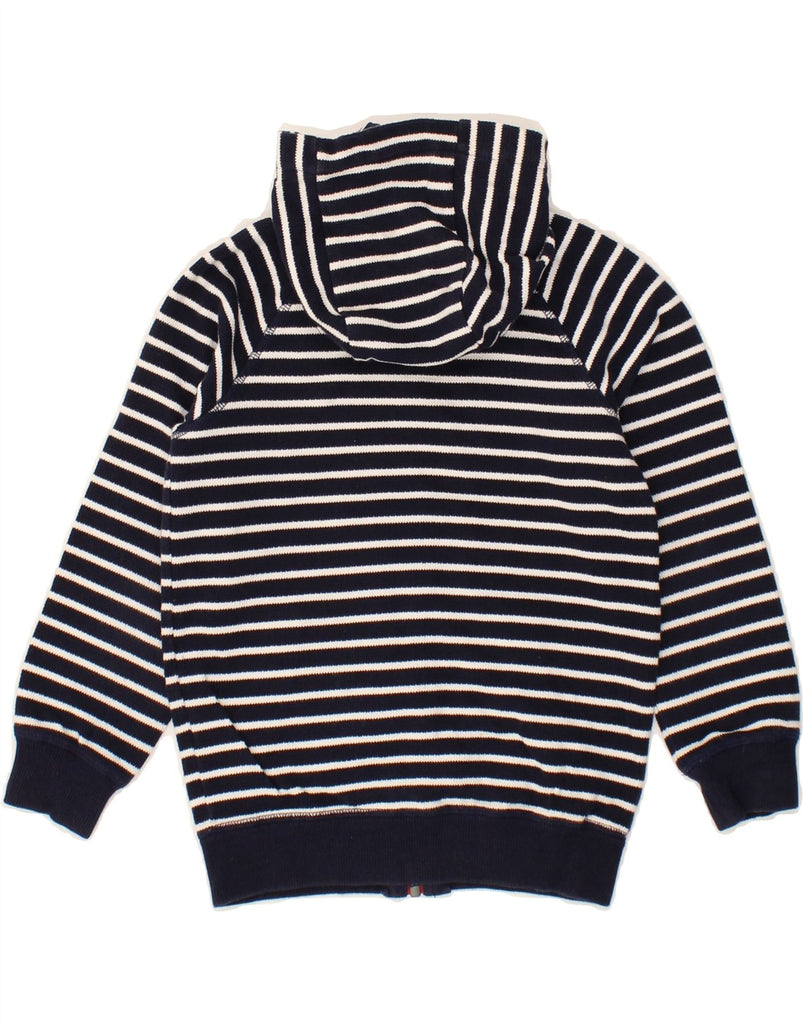 JOULES Girls Zip Hoodie Sweater 5-6 Years Navy Blue Striped Nautical Vintage Joules and Second-Hand Joules from Messina Hembry 