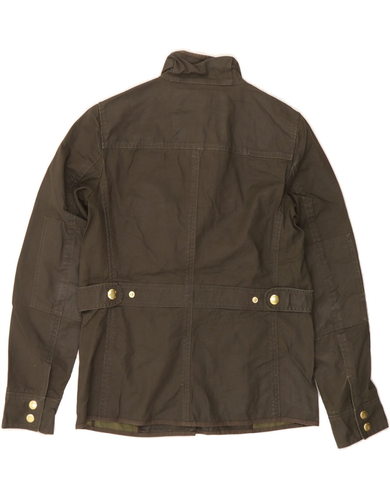 J. CREW Womens Oversized Utility Jacket UK 6 XS Brown Cotton Vintage J. Crew and Second-Hand J. Crew from Messina Hembry 