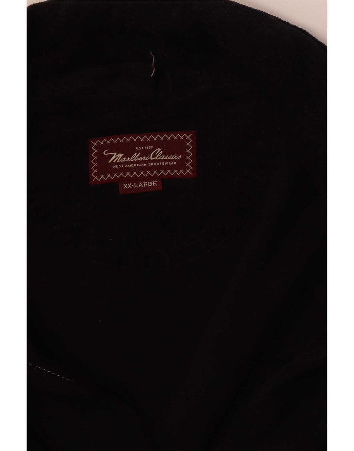 Marlboro Classics Mens Bomber Jacket UK 44 2XL Black