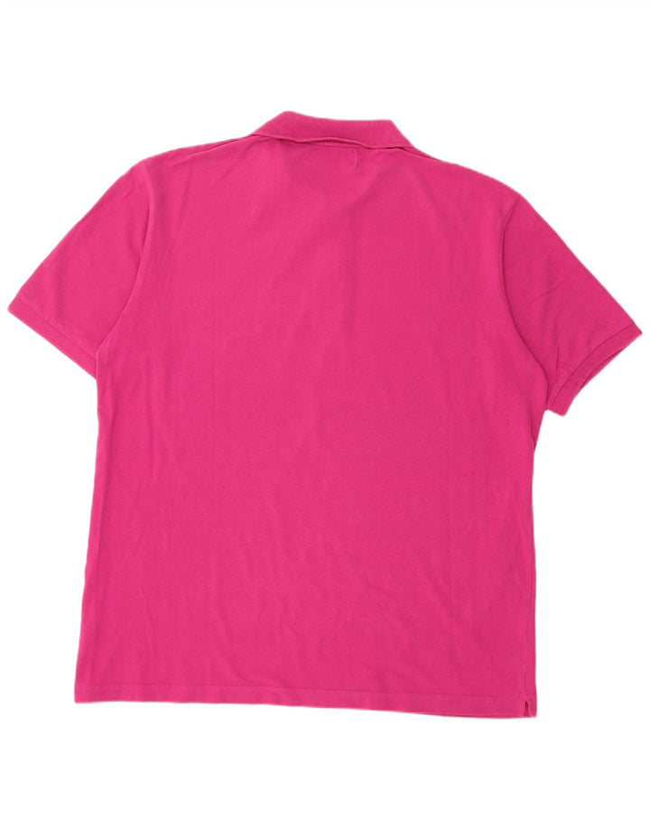 Kappa Mens Polo Shirt XL Pink Cotton