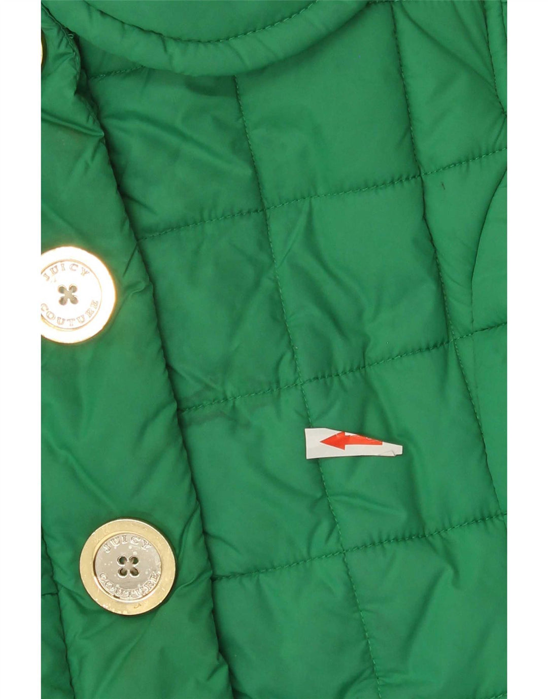 Juicy Couture Womens Padded Gilet UK 14 Medium Green Polyester