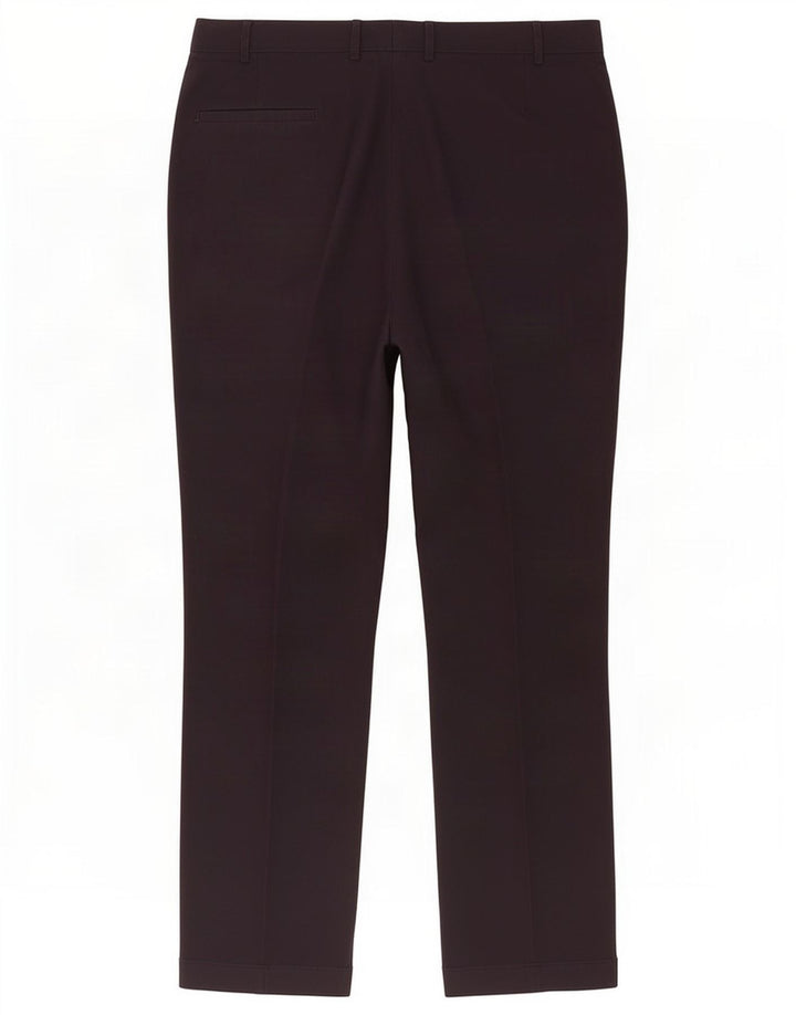Marks & Spencer Mens Pegged Suit Trousers W40 L33 Navy Blue Polyester
