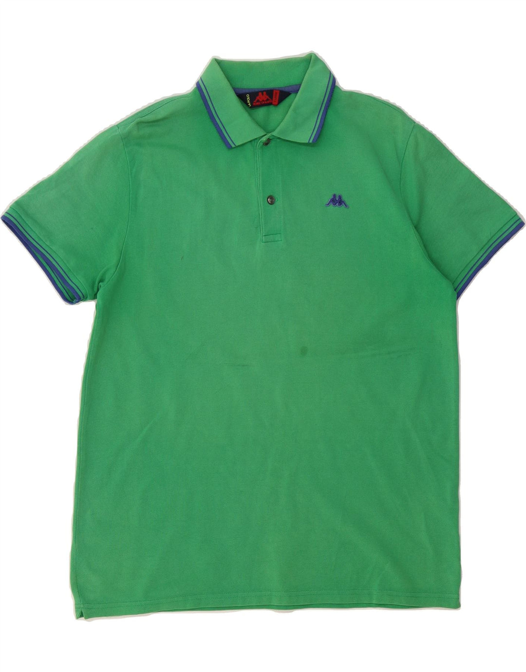 KAPPA Mens Polo Shirt XL Green Cotton Vintage Kappa and Second-Hand Kappa from Messina Hembry 