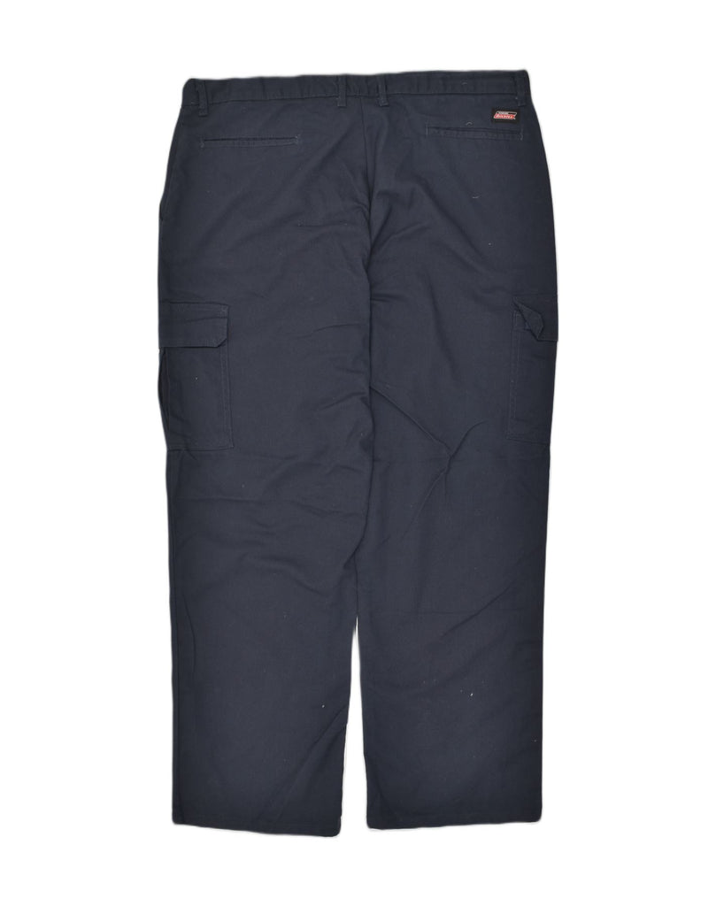 DICKIES Mens Cargo Trousers W40 L32 Navy Blue Polyester | Vintage Dickies | Thrift | Second-Hand Dickies | Used Clothing | Messina Hembry 