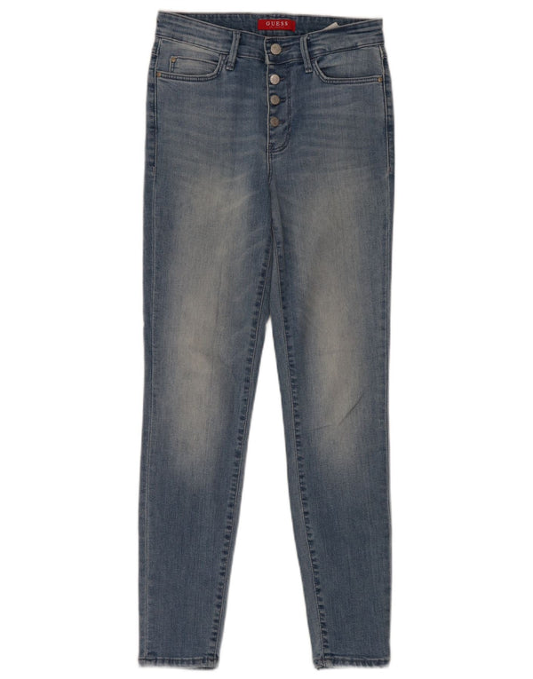 Guess Womens Skinny Jeans W28 L28 Blue Cotton