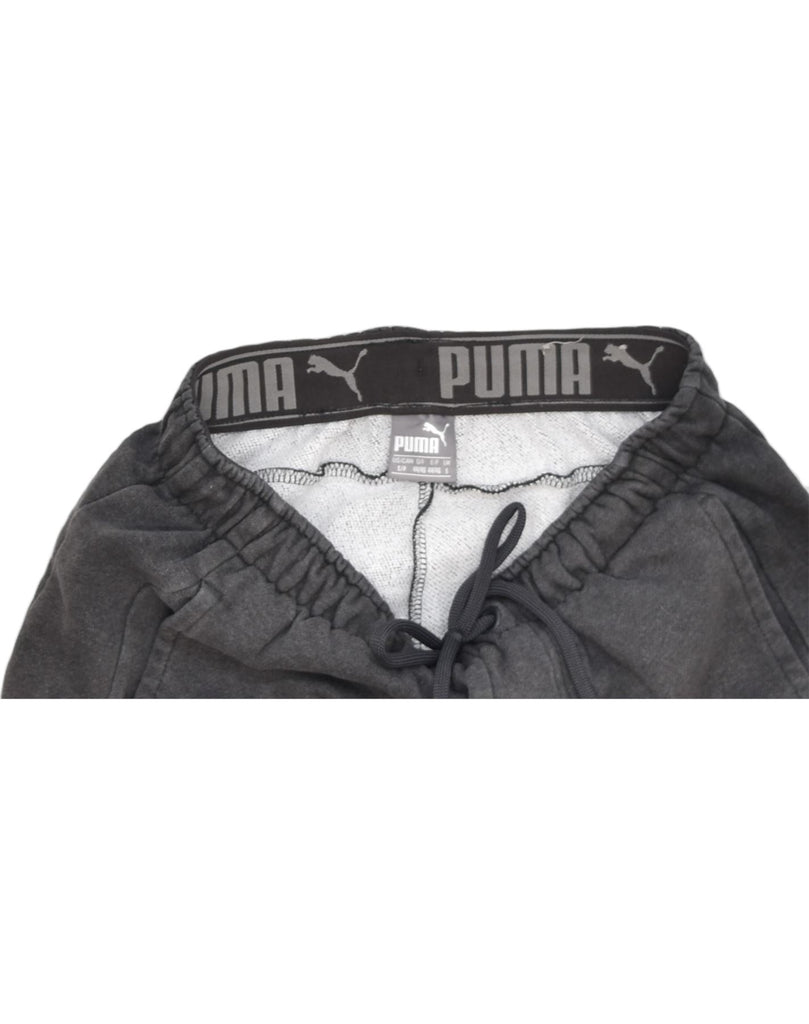 PUMA Mens Tracksuit Trousers Joggers Small Grey Cotton | Vintage | Thrift | Second-Hand | Used Clothing | Messina Hembry 