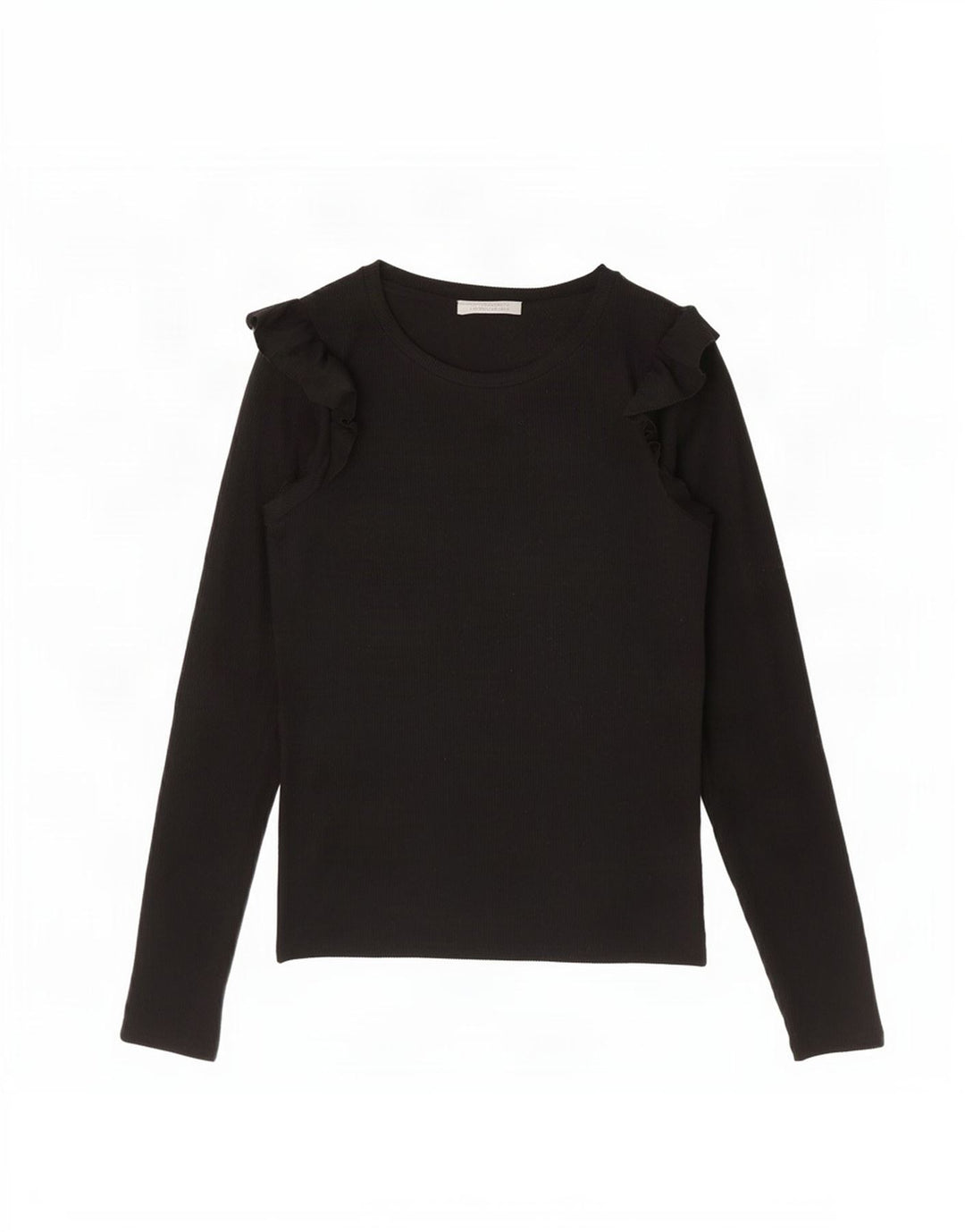Zara Womens Trafaluc Top Long Sleeve UK 12 Medium Black