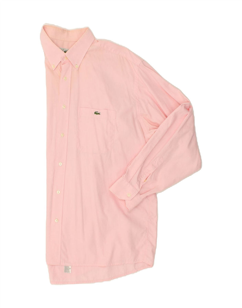 LACOSTE Mens Shirt Size 44 XL Pink Cotton | Vintage Lacoste | Thrift | Second-Hand Lacoste | Used Clothing | Messina Hembry 