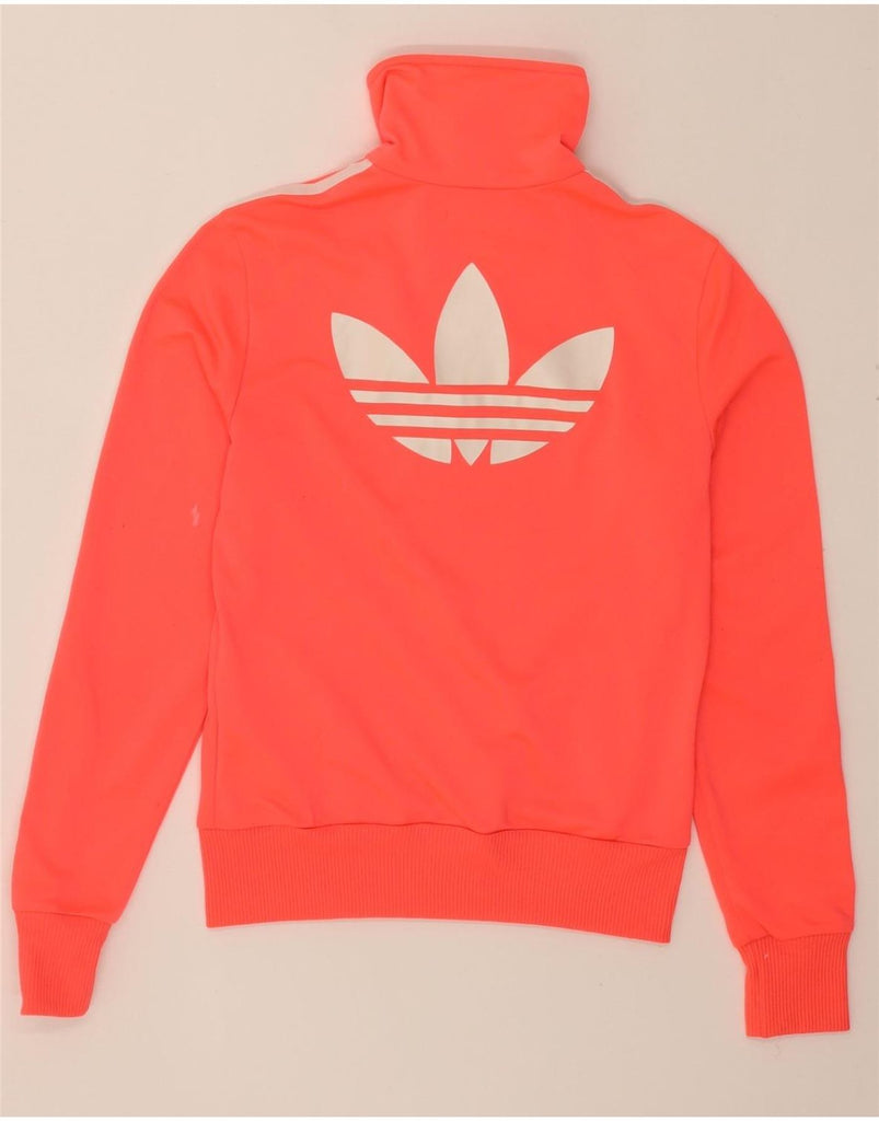 ADIDAS Womens Graphic Tracksuit Top Jacket IT 40 Small Red Polyester Vintage Adidas and Second-Hand Adidas from Messina Hembry 