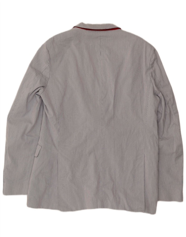 Tommy Hilfiger Mens 2 Button Blazer Jacket IT 50 Large Grey Pinstripe