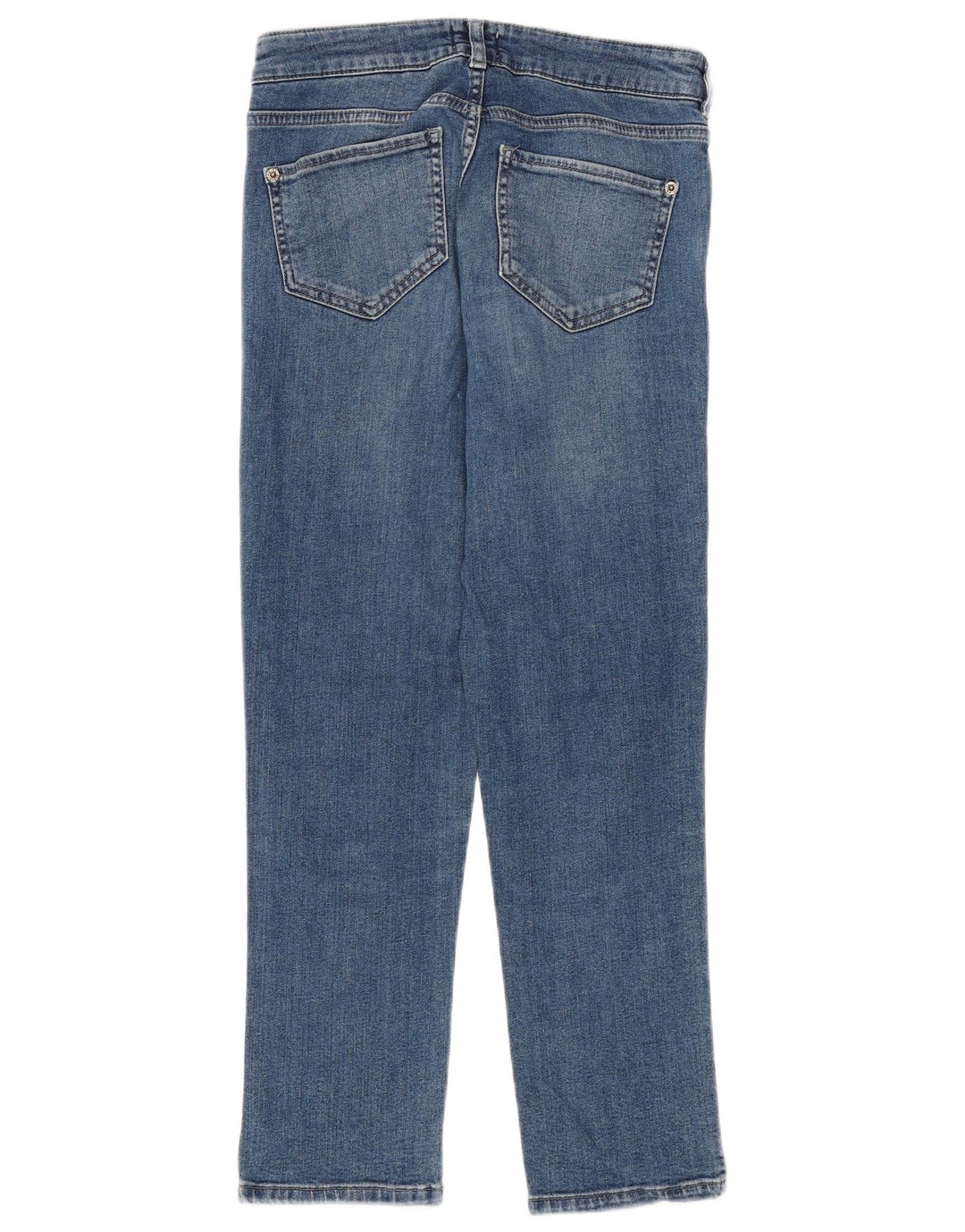 White Stuff Womens Straight Cropped Jeans EU 36 Small W26 L24 Blue Cotton