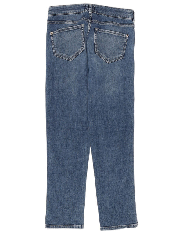 White Stuff Womens Straight Cropped Jeans EU 36 Small W26 L24 Blue Cotton