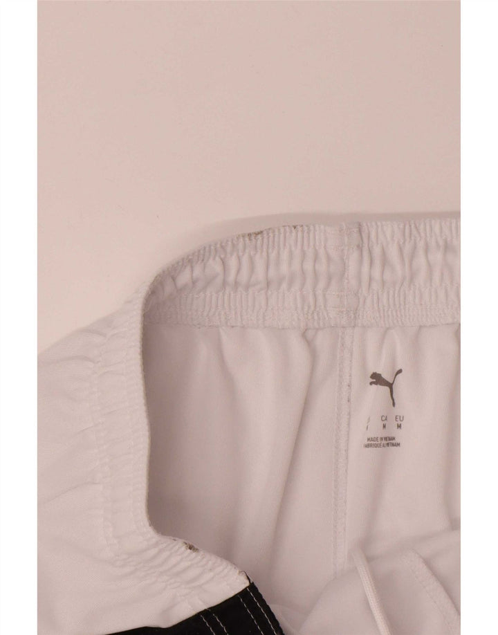 Puma Mens Sport Shorts Medium White Colourblock Polyester