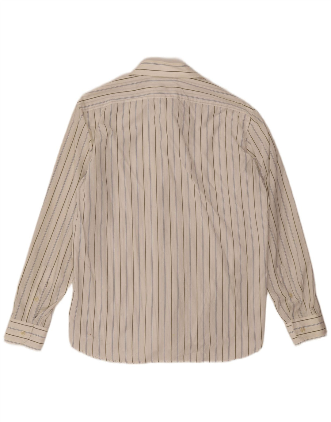 Cacharel Mens Shirt Size 15 3/4 Medium White Striped