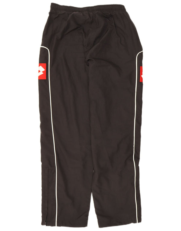 Lotto Mens Graphic Tracksuit Trousers Large  Black Colourblock Polyester