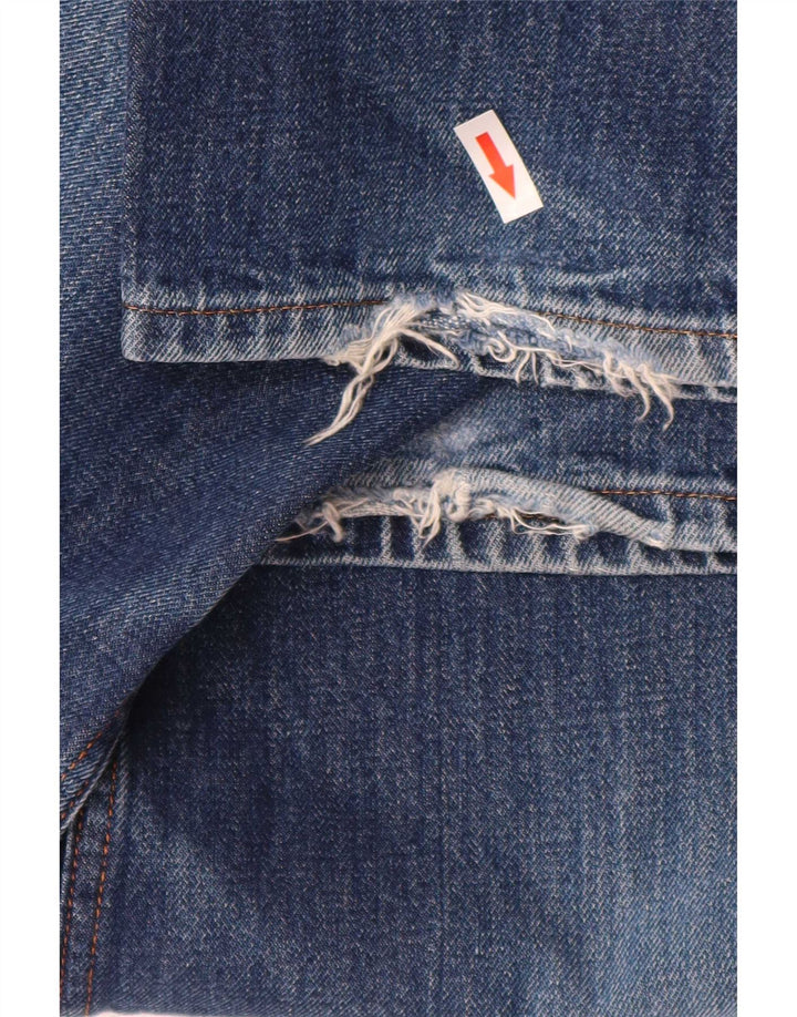 Hugo Boss Mens Straight Jeans W36 L28 Blue Cotton