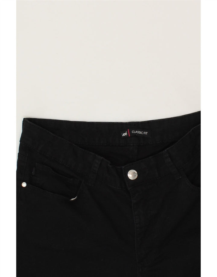 LEE Womens Classic Fit Straight Capri Trousers W34 L22 Black Vintage Lee and Second-Hand Lee from Messina Hembry 