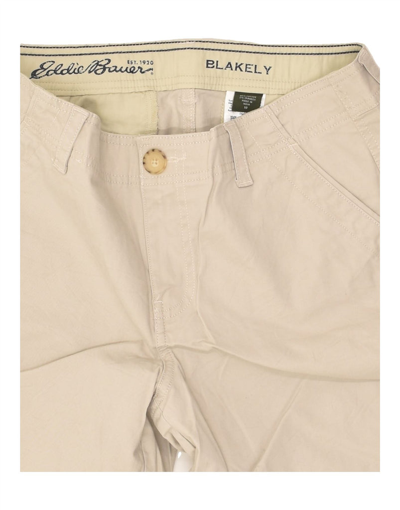 EDDIE BAUER Womens Blakely Fit Chino Shorts US 10 Large W32  Beige Cotton | Vintage Eddie Bauer | Thrift | Second-Hand Eddie Bauer | Used Clothing | Messina Hembry 
