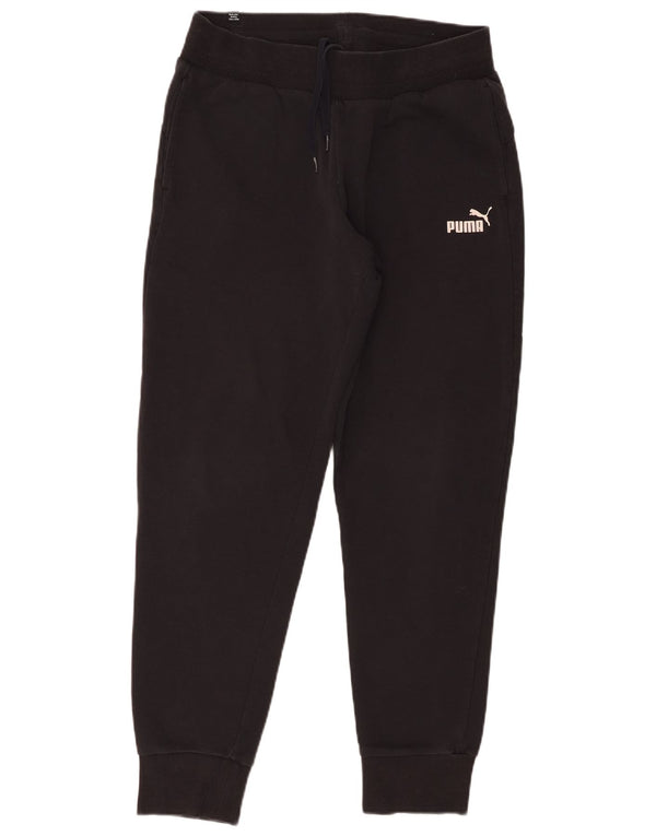 Puma Mens Tracksuit Trousers Joggers Medium Black Cotton