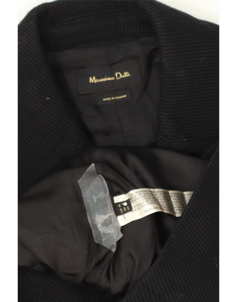 MASSIMO DUTTI Womens Double Breasted Coat EU 36 XS Black Vintage Massimo Dutti and Second-Hand Massimo Dutti from Messina Hembry 