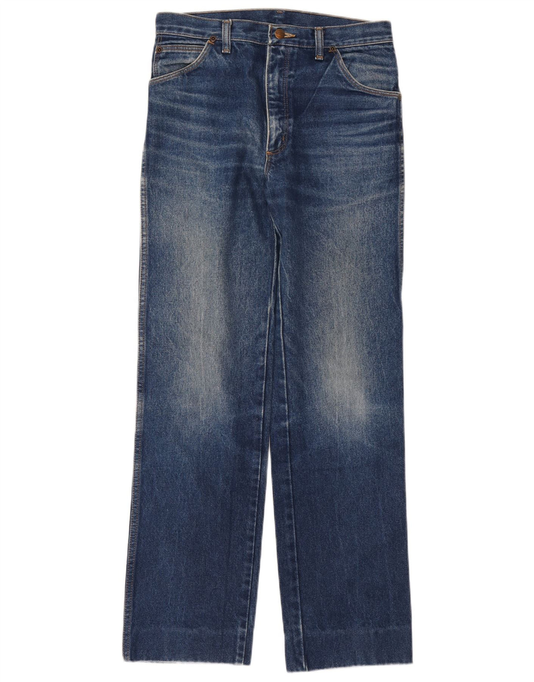 Wrangler Mens Straight Jeans W31 L31 Blue Cotton