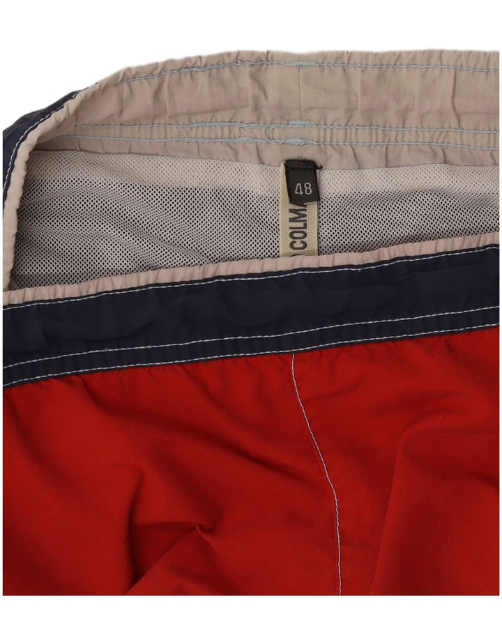Colmar Mens Graphic Swimming Shorts EU48 Medium Red Colourblock