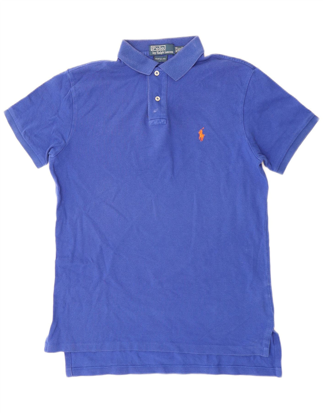 Polo Ralph Lauren Mens Custom Fit Polo Shirt Medium Blue Cotton
