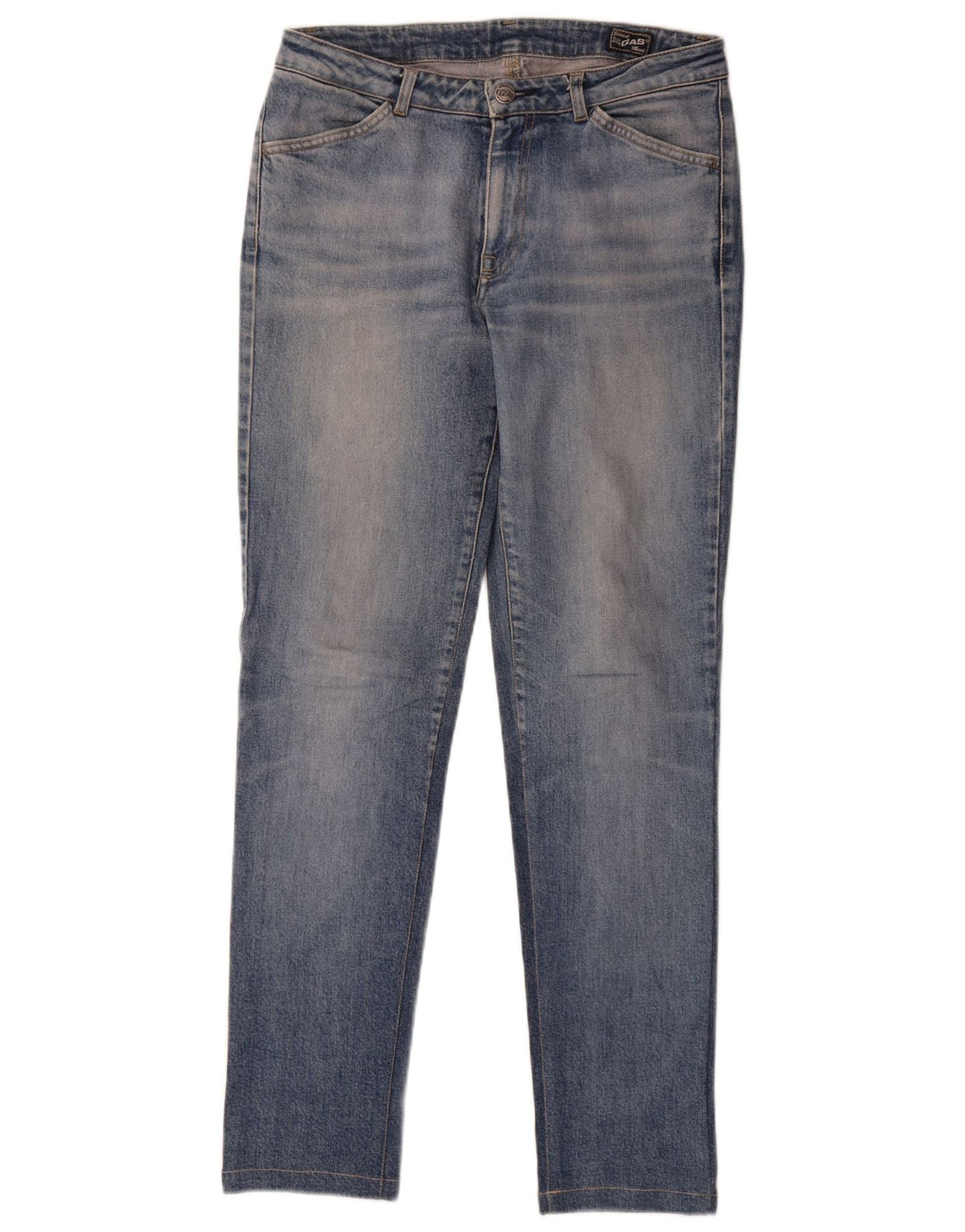 Gas Womens Slim Jeans W30 L30 Blue Cotton