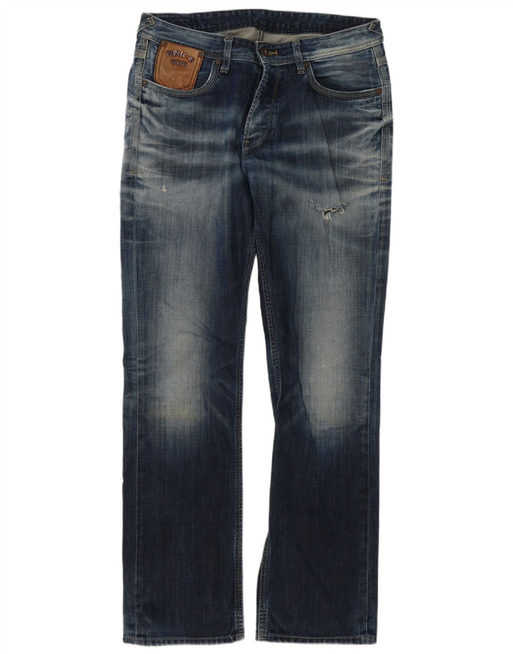 PEPE Jeans Mens Bootcut W34 L34 Blue Cotton