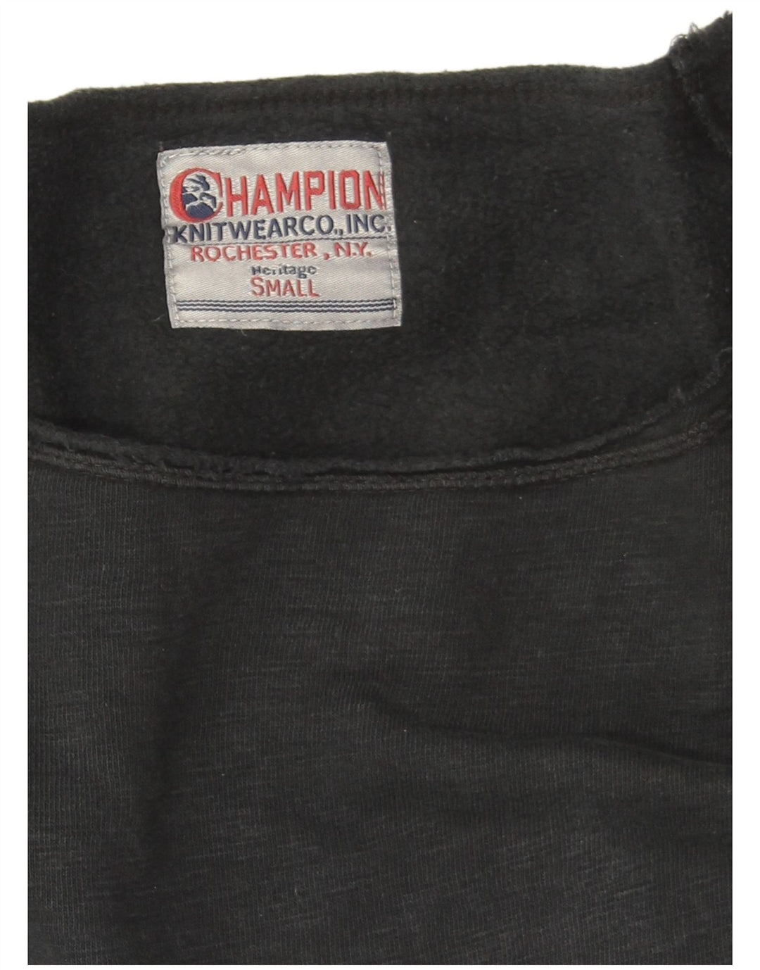 Champion Womens Heritage Oversized Sweatshirt Jumper UK 10 Small Black