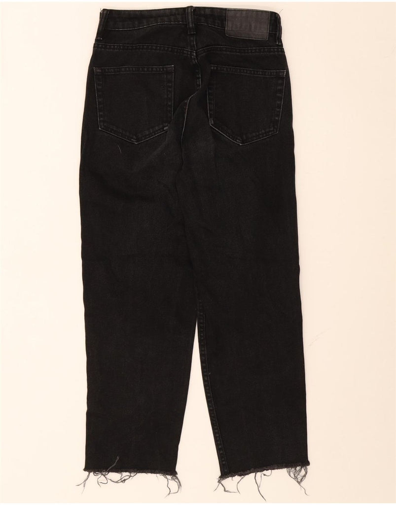 ZARA Womens Cropped Jeans EU 34 2XS W24  L24 Black Cotton Vintage Zara and Second-Hand Zara from Messina Hembry 