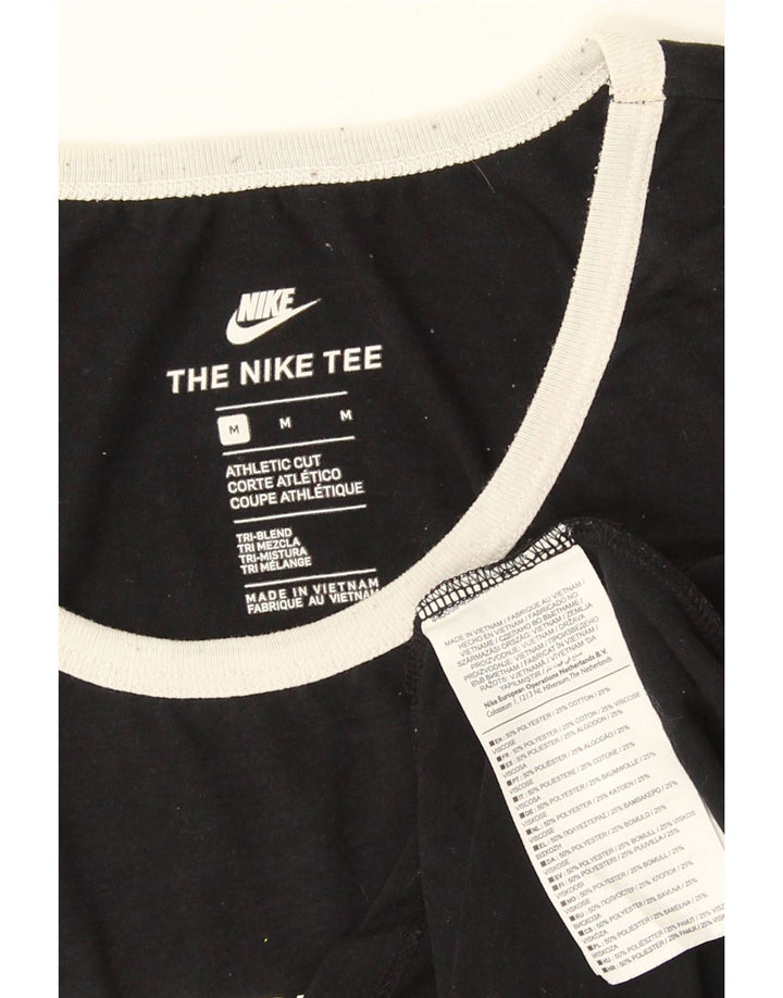 Nike Mens Athletic Cut Graphic Vest Top Medium Black Polyester