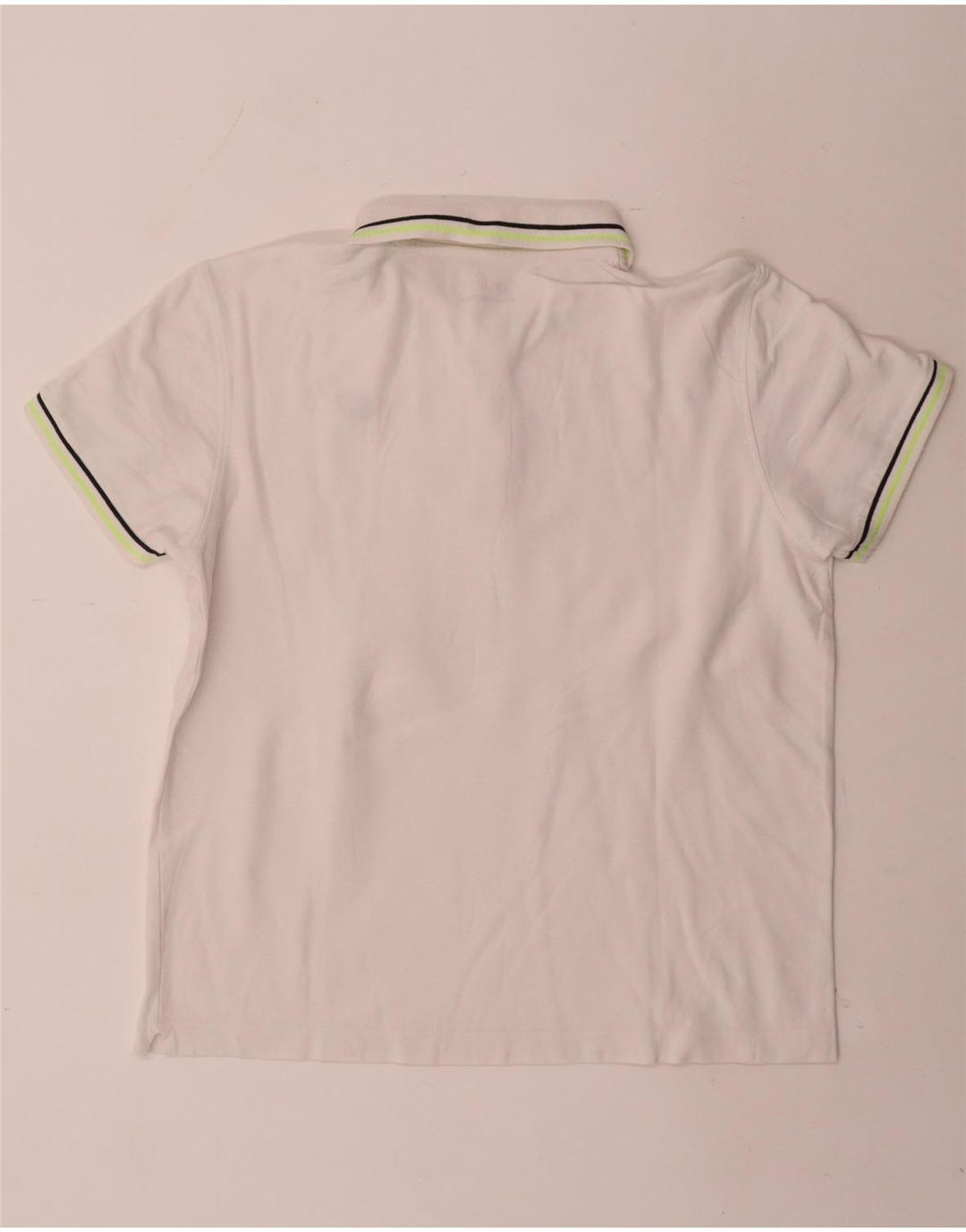 Lotto Mens Polo Shirt Medium White Striped