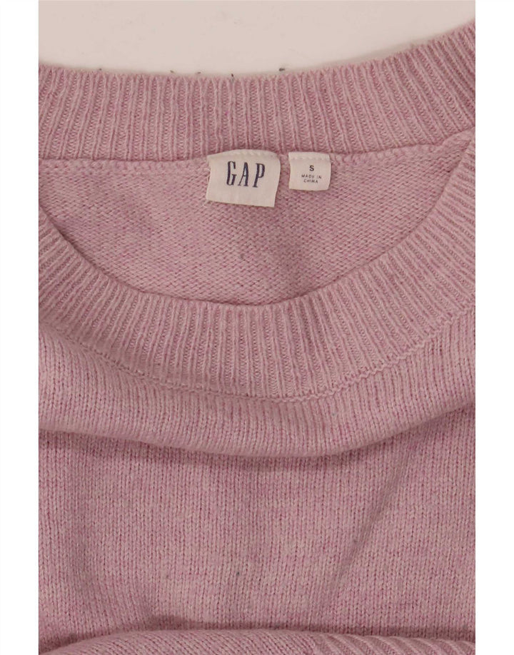 Gap Womens Oversized Crew Neck Jumper Sweater UK 10 Small Pink