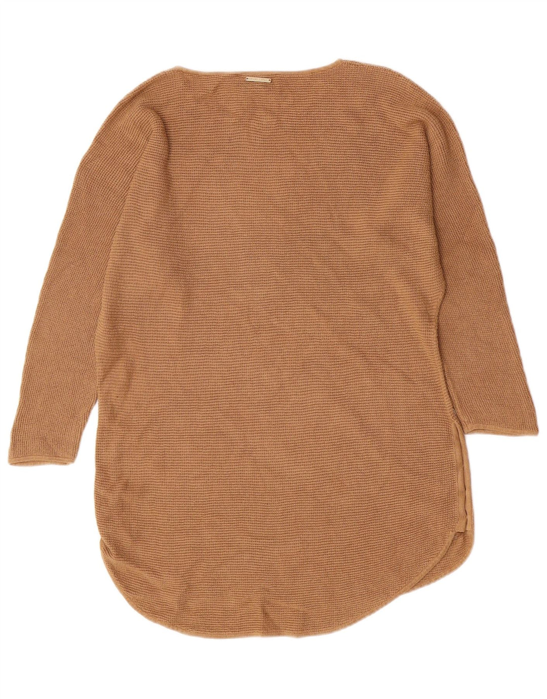 Michael Kors Womens Boat Neck Jumper Sweater UK 14 Medium Beige