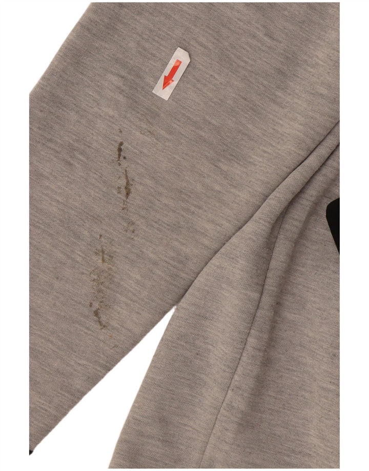 Jack & Jones Mens Zip Hoodie Sweater Medium Grey Polyester