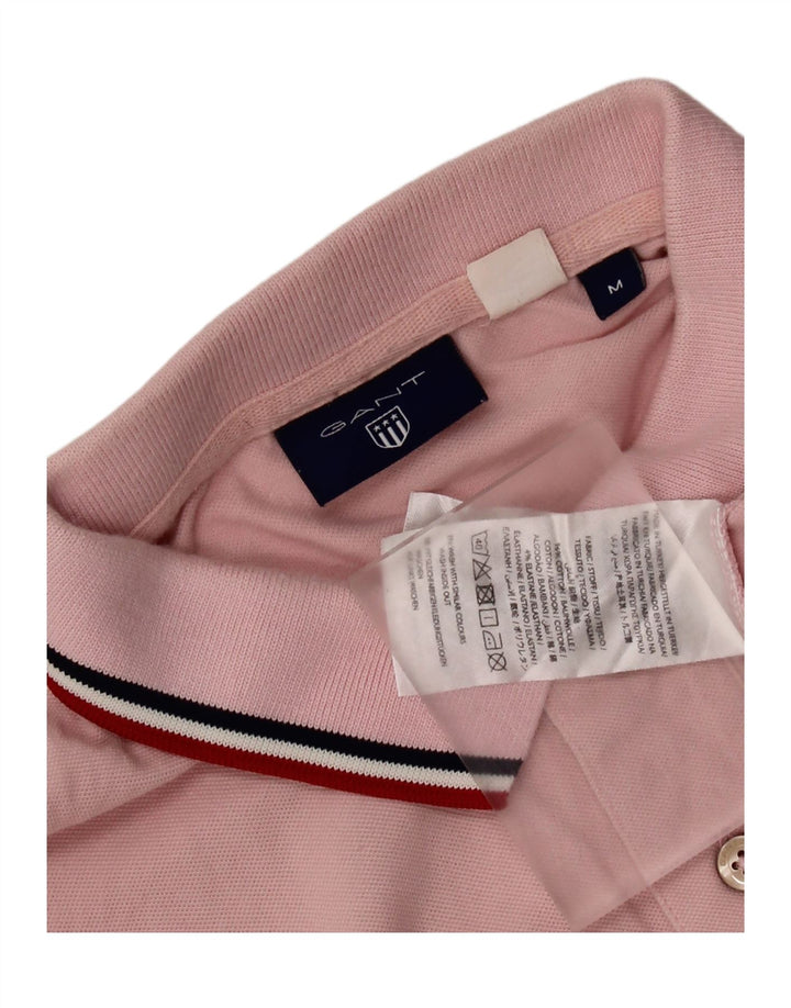 GANT Mens Polo Shirt Medium Pink Cotton