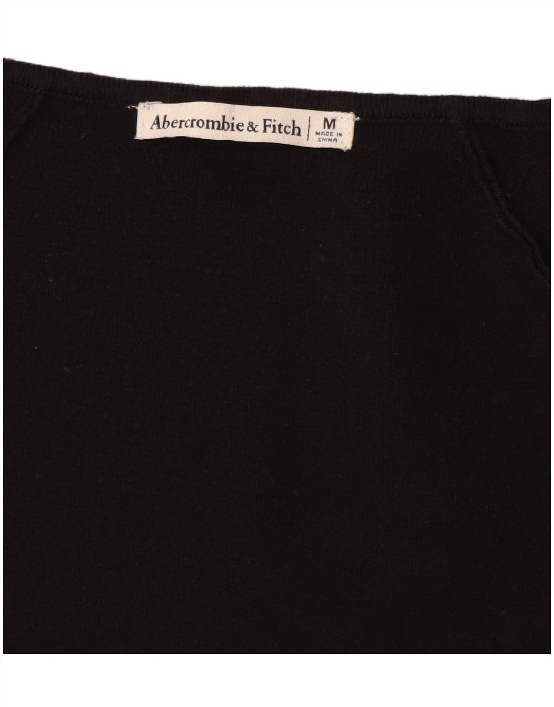 Abercrombie & Fitch Womens Long Sleeve Bodysuit UK 12 Medium Black
