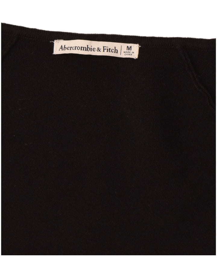 Abercrombie & Fitch Womens Long Sleeve Bodysuit UK 12 Medium Black