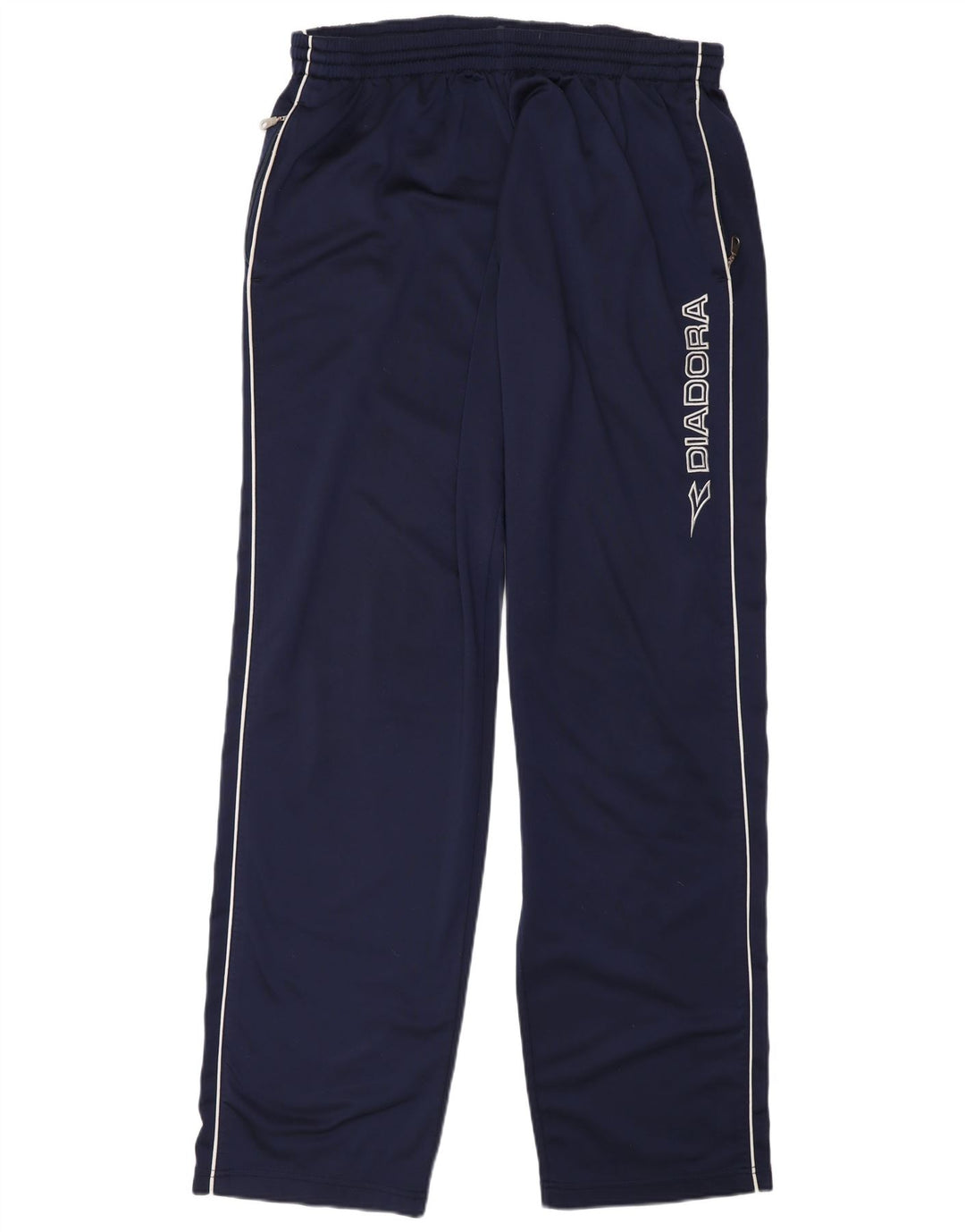 DIADORA Boys Tracksuit Trousers 11-12 Years XL Navy Blue Polyester