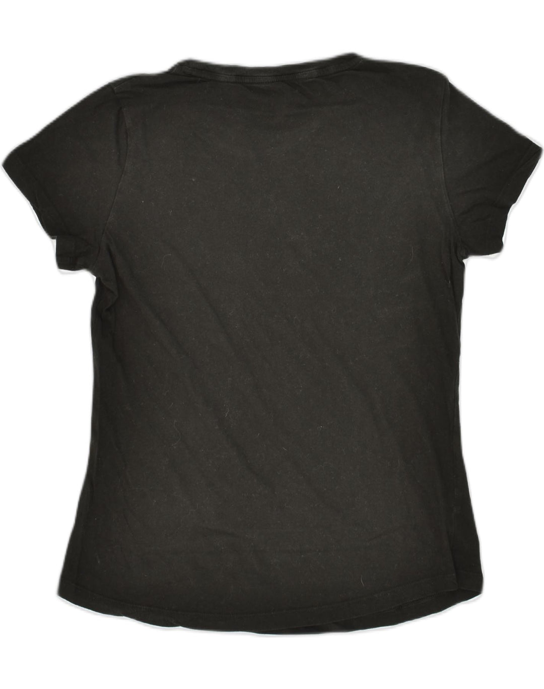 PUMA Womens Graphic T-Shirt Top UK 12 Medium Black Cotton | Vintage Puma | Thrift | Second-Hand Puma | Used Clothing | Messina Hembry 