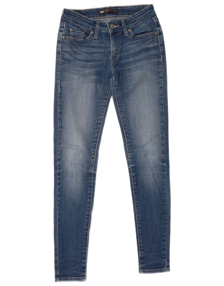 LEVI'S Womens Legging Skinny Jeans W26 L29 Red Cotton