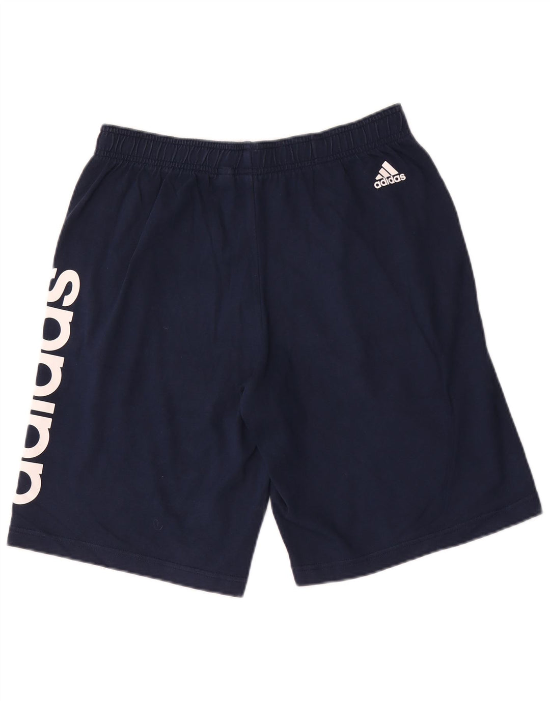Adidas Mens Graphic Sport Shorts Medium Navy Blue Cotton