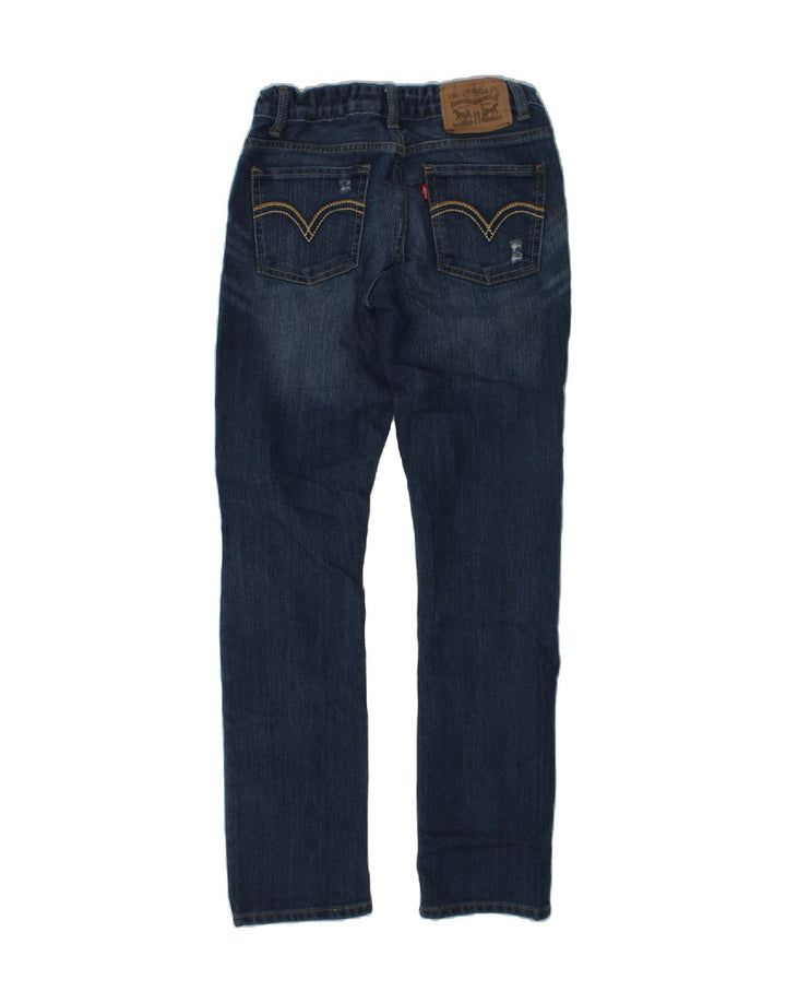 LEVI'S Girls Boyfriend Distressed Slim Jeans 9-10 Years W26 L26 Navy Blue | Vintage Levi's | Thrift | Second-Hand Levi's | Used Clothing | Messina Hembry 