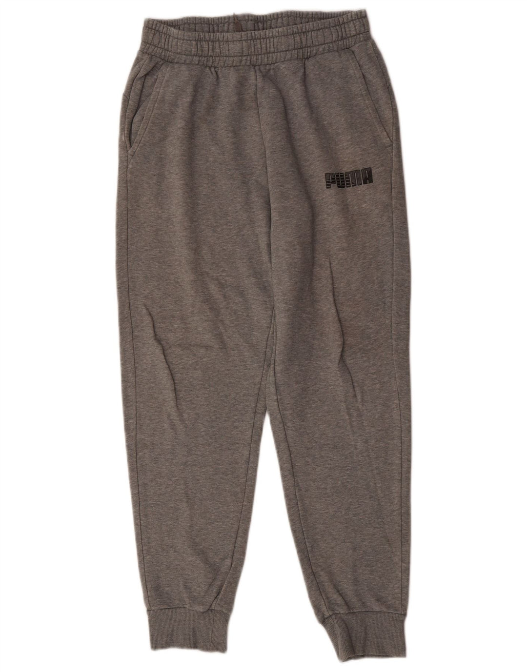 Puma Mens Tracksuit Trousers Joggers Medium  Grey Cotton