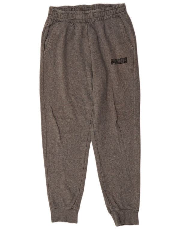 Puma Mens Tracksuit Trousers Joggers Medium  Grey Cotton