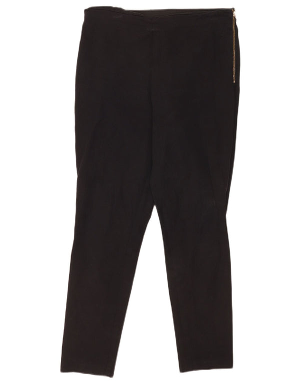 French Connection Womens Slim Cropped Trousers UK 12 Medium W30 L25 Black