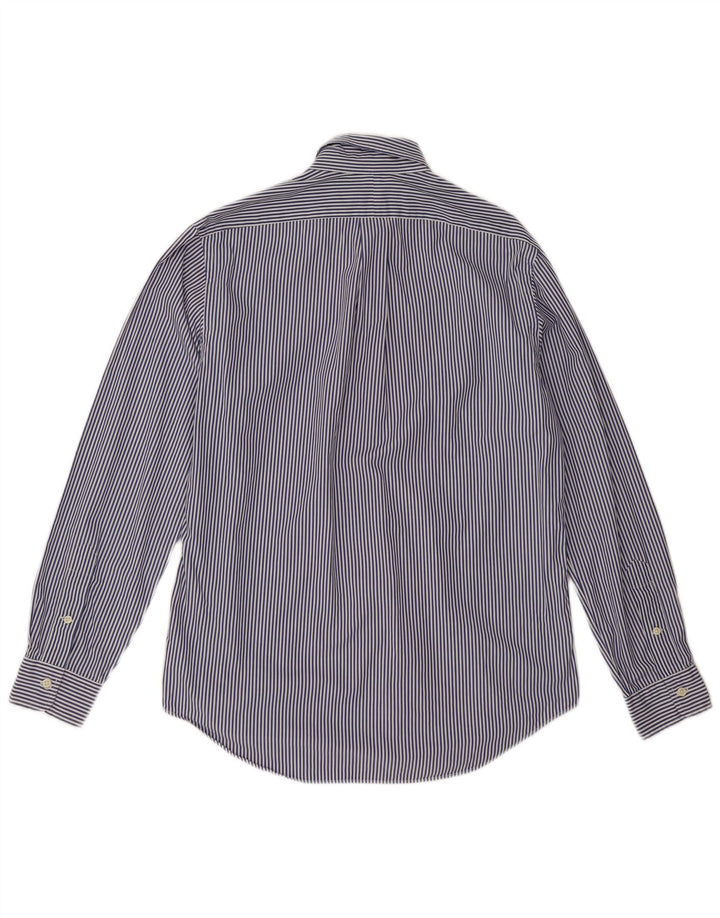 Ralph Lauren Mens Shirt Medium Blue Pinstripe Cotton